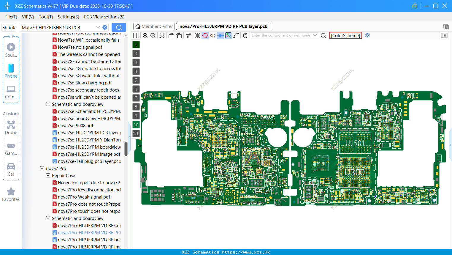 Huawei Nova7Pro-HL3JERPM VD RF PCB Layer